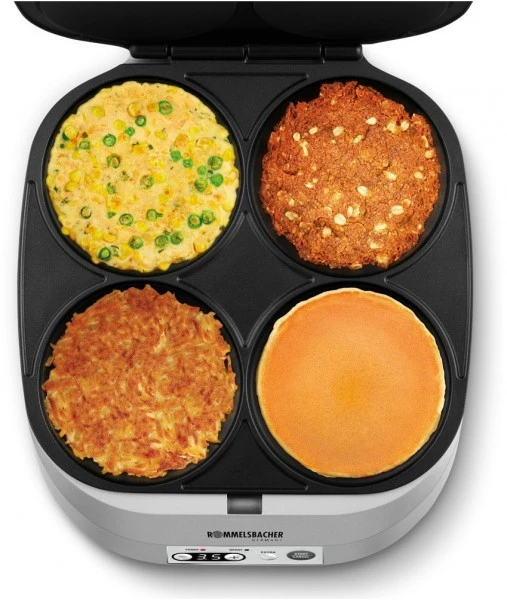 Rommelsbacher PC 1800 Waffelautomat Silber 3 Rommelsbacher PC 1800 Waffelautomat Silber – Bild 3