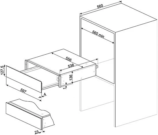Smeg CPR315X Speisen-/Geschirrwärmer Edelstahl 2 Smeg CPR315X Speisen-/Geschirrwärmer Edelstahl – Bild 2