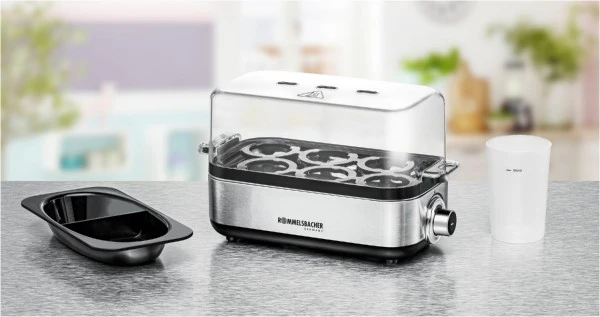 Rommelsbacher ER 600 Eierkocher Edelstahl/schwarz 4 Rommelsbacher ER 600 Eierkocher Edelstahl/schwarz – Bild 4