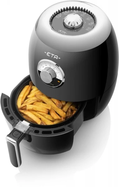 Eta Storio Heißluft-Fritteuse Schwarz 2 Eta Storio Heißluft-Fritteuse Schwarz – Bild 2