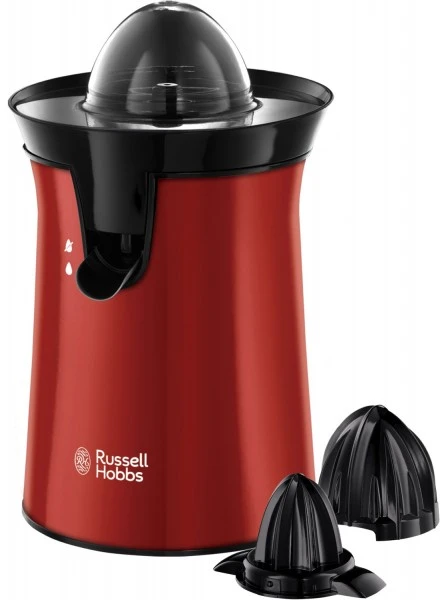 Russell Hobbs Colours Plus+ Flame Zitruspresse Rot 1 Russell Hobbs Colours Plus+ Flame Zitruspresse Rot