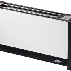 Ritter Volcano 5 Langschlitz-Toaster Glas/weiß