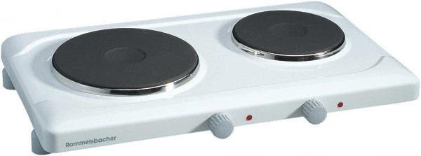 Rommelsbacher THL 2597 Doppelkochplatte Weiß 1 Rommelsbacher THL 2597 Doppelkochplatte Weiß