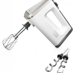 Krups 3 Mix 9000 Deluxe Handrührgerät Weiß/grau/edelstahl Gebürstet