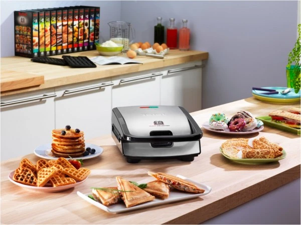 Tefal SW857D Waffelautomat Edelstahl/schwarz 4 Tefal SW857D Waffelautomat Edelstahl/schwarz – Bild 4