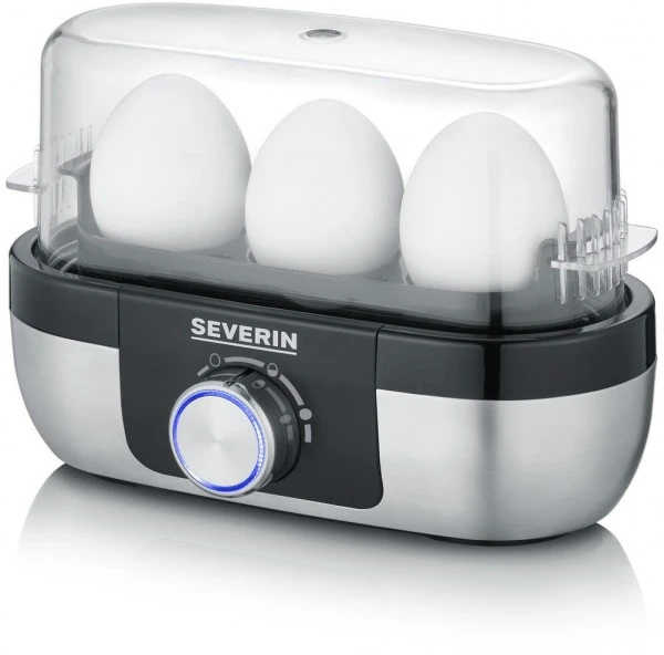 Severin EK 3163 Eierkocher Edelstahl-gebürstet/schwarz 3 Severin EK 3163 Eierkocher Edelstahl-gebürstet/schwarz – Bild 3