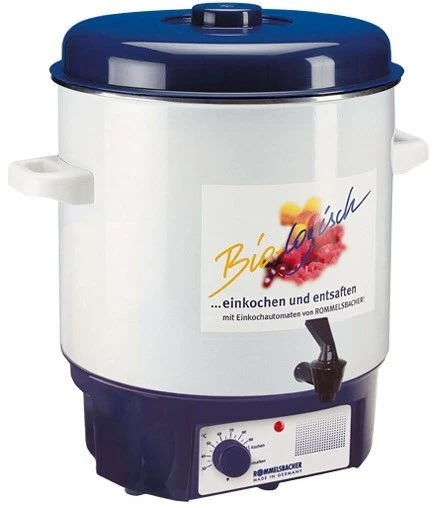 Rommelsbacher KA 1801 Einkochautomat Weiß/blau 1 Rommelsbacher KA 1801 Einkochautomat Weiß/blau