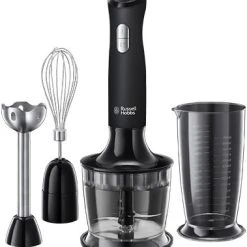 Russell Hobbs Matte Black 3-in-1 Stabmixer Schwarz