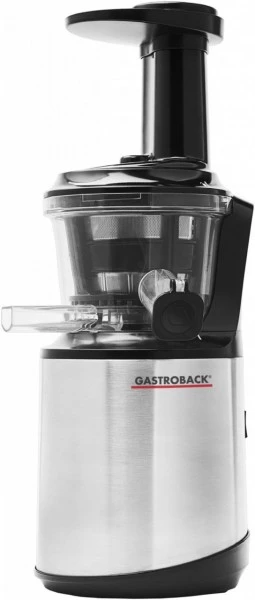 Gastroback Slow Juicer Advanced Vital 40145 Entsafter Edelstahl/schwarz 1 Gastroback Slow Juicer Advanced Vital 40145 Entsafter Edelstahl/schwarz