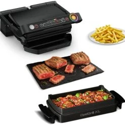 Tefal GC7148 Optigrill Snacking & Baking Kontaktgrill Schwarz