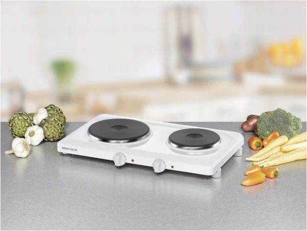 Rommelsbacher THL 2597 Doppelkochplatte Weiß 2 Rommelsbacher THL 2597 Doppelkochplatte Weiß – Bild 2