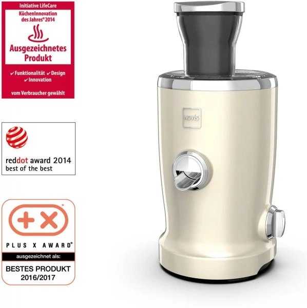 NOVIS VitaJuicer S1 Entsafter Creme 2 NOVIS VitaJuicer S1 Entsafter Creme – Bild 2