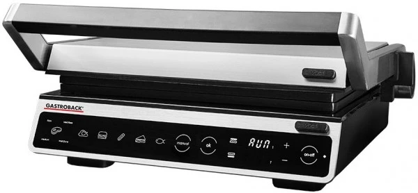 Gastroback Design BBQ Advanced Smart Kontaktgrill Edelstahl/schwarz 1 Gastroback Design BBQ Advanced Smart Kontaktgrill Edelstahl/schwarz