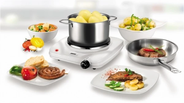 Unold 58420 EinzelKochplatte Weiß 2 Unold 58420 EinzelKochplatte Weiß – Bild 2