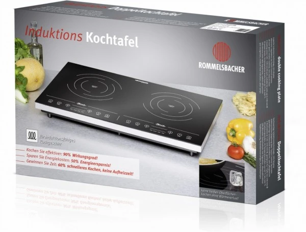 Rommelsbacher CT 3410/IN Induktionskochplatte Edelstahl 2 Rommelsbacher CT 3410/IN Induktionskochplatte Edelstahl – Bild 2