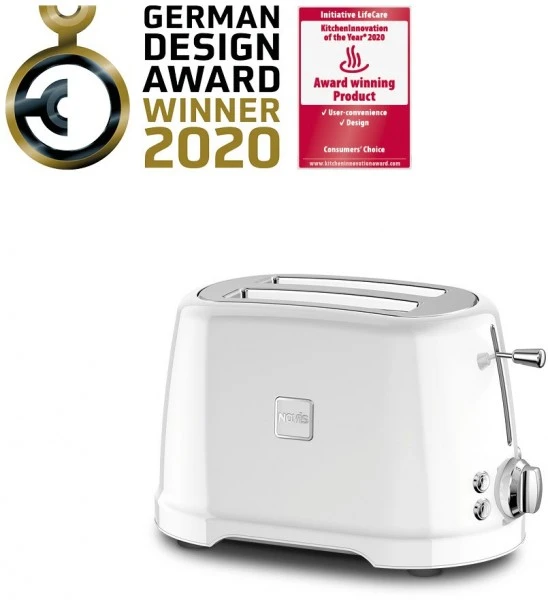 NOVIS Toaster T2 Kompakt-Toaster Weiss 2 NOVIS Toaster T2 Kompakt-Toaster Weiss – Bild 2