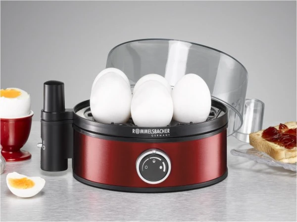 Rommelsbacher ER 405 R Red Edition Eierkocher Metallic Rot 2 Rommelsbacher ER 405 R Red Edition Eierkocher Metallic Rot – Bild 2