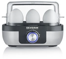 Severin EK 3167 Eierkocher Edelstahl-gebürstet/schwarz 1 Severin EK 3167 Eierkocher Edelstahl-gebürstet/schwarz