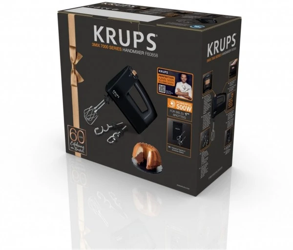 Krups F6085811 - 3 Mix 7000 Handrührgerät Jubiläums Edition Schwarz/kupfer 2 Krups F6085811 - 3 Mix 7000 Handrührgerät Jubiläums Edition Schwarz/kupfer – Bild 2