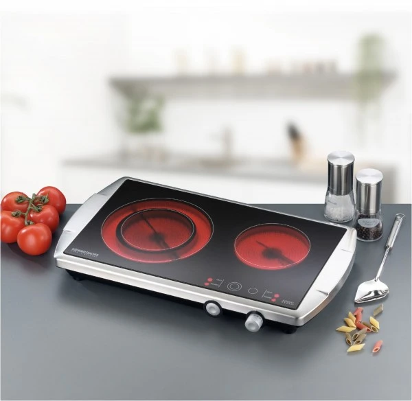 Rommelsbacher CT 3400/E Doppelkochplatte Edelstahl 3 Rommelsbacher CT 3400/E Doppelkochplatte Edelstahl – Bild 3