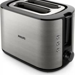 Philips HD2650/90 Viva Kompakt-Toaster Edelstahl