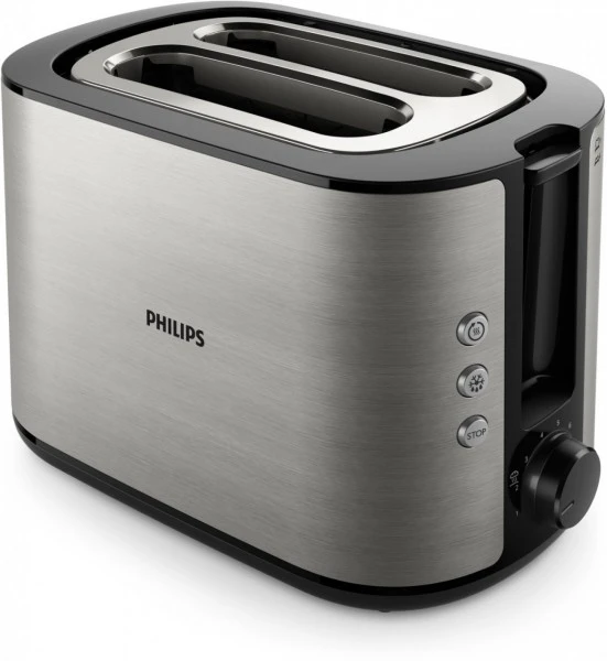 Philips HD2650/90 Viva Kompakt-Toaster Edelstahl 1 Philips HD2650/90 Viva Kompakt-Toaster Edelstahl