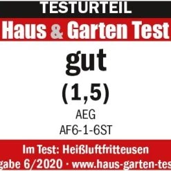 AEG AF6-1-6ST Gourmet 6 Heißluft-Fritteuse Edelstahl 9 AEG AF6-1-6ST Gourmet 6 Heißluft-Fritteuse Edelstahl -Xiaomi Geschäft a1d7fdc9 55b3 47b4 8620 03450f2020ee 600x600