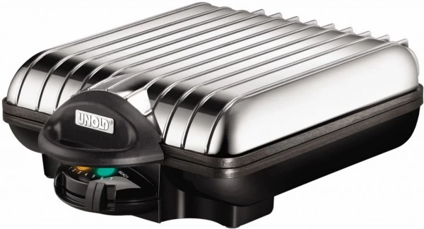 Unold 48266 Waffelautomat Silber/schwarz 2 Unold 48266 Waffelautomat Silber/schwarz – Bild 2