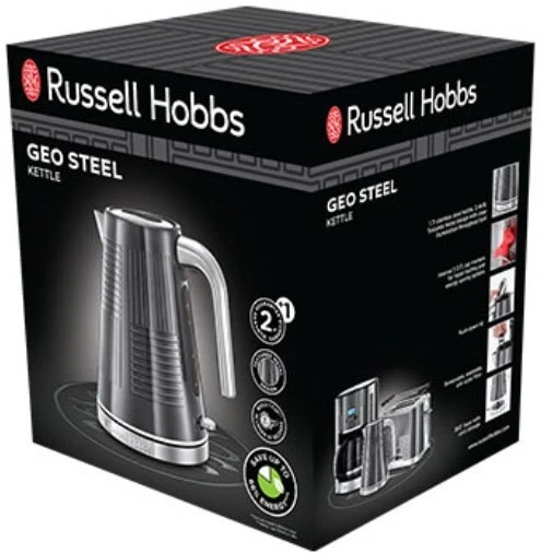 Russell Hobbs Geo Steel Wasserkocher Graphitgrau 4 Russell Hobbs Geo Steel Wasserkocher Graphitgrau – Bild 4