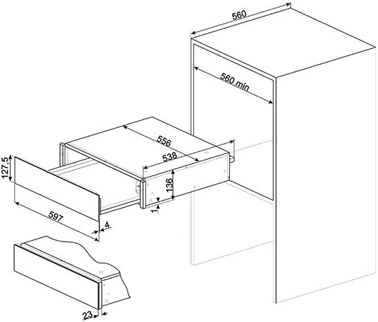 Smeg CPR915P Speisen-/Geschirrwärmer Creme 2 Smeg CPR915P Speisen-/Geschirrwärmer Creme – Bild 2