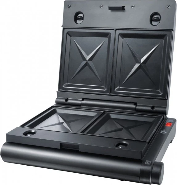 Steba SG 55 Multi Snack Maker Kontaktgrill+Waffelautomat+Sandwichtoast Schwarz 4 Steba SG 55 Multi Snack Maker Kontaktgrill+Waffelautomat+Sandwichtoast Schwarz – Bild 4