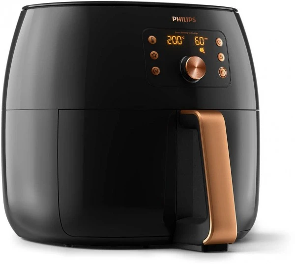 Philips HD9860/90 Airfryer Smart Sensing Heißluft-Fritteuse Schwarz/kupfer 2 Philips HD9860/90 Airfryer Smart Sensing Heißluft-Fritteuse Schwarz/kupfer – Bild 2