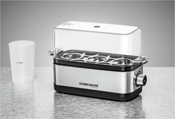 Rommelsbacher ER 300 Eierkocher Edelstahl/schwarz 3 Rommelsbacher ER 300 Eierkocher Edelstahl/schwarz – Bild 3