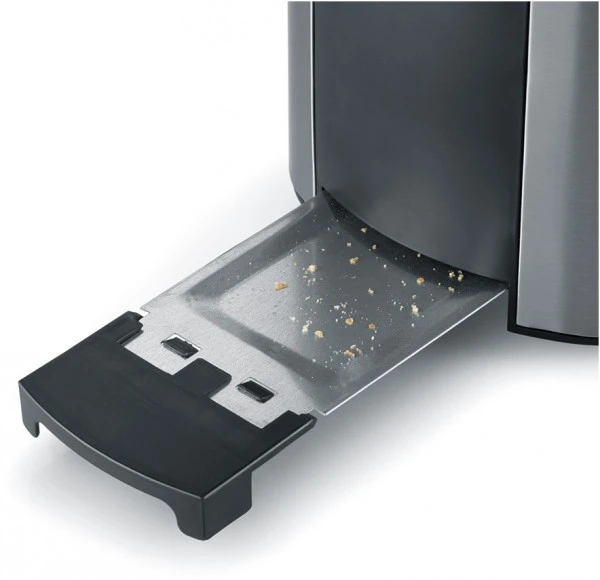 Severin AT 2589 Kompakt-Toaster Edelstahl-gebürstet/schwarz 4 Severin AT 2589 Kompakt-Toaster Edelstahl-gebürstet/schwarz – Bild 4