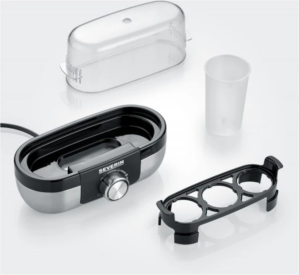 Severin EK 3163 Eierkocher Edelstahl-gebürstet/schwarz 5 Severin EK 3163 Eierkocher Edelstahl-gebürstet/schwarz – Bild 5
