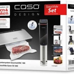 Caso SousVide Set Essen & Trinken Bestehend Aus GourmetVAC 180 Und SousVide SV300