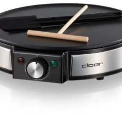 Cloer 6630 Crêpes Maker Edelstahl/schwarz