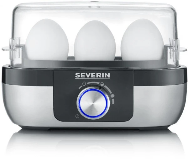 Severin EK 3163 Eierkocher Edelstahl-gebürstet/schwarz 1 Severin EK 3163 Eierkocher Edelstahl-gebürstet/schwarz