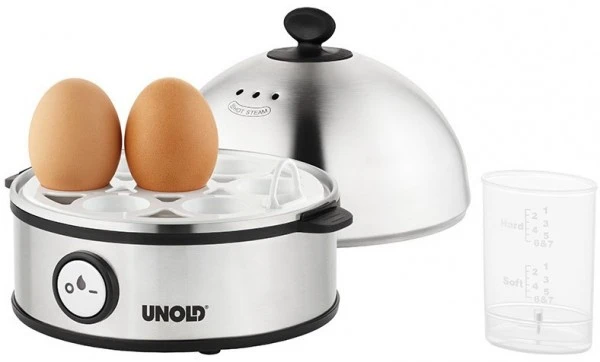 Unold 38626 Eierkocher Edel Edelstahl/schwarz 2 Unold 38626 Eierkocher Edel Edelstahl/schwarz – Bild 2