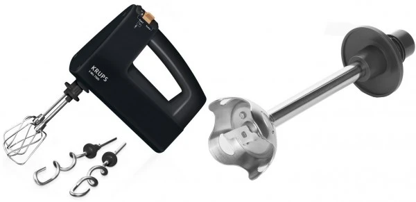 Krups F60858 - 3 Mix 7000 + XF907D Handrührgerät Schwarz/kupfer + Edelstahl 1 Krups F60858 - 3 Mix 7000 + XF907D Handrührgerät Schwarz/kupfer + Edelstahl