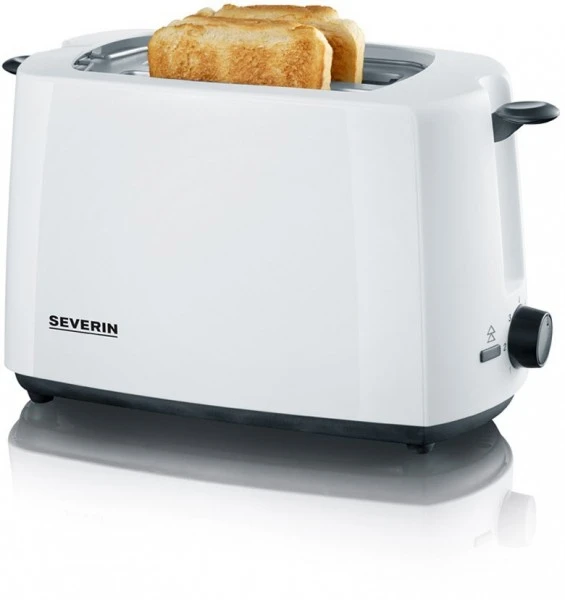 Severin AT 2286 Kompakt-Toaster Weiß/schwarz 2 Severin AT 2286 Kompakt-Toaster Weiß/schwarz – Bild 2