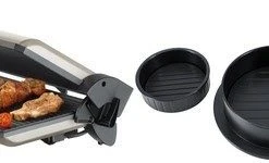 Steba PG 4.4 EC Inkl. Burger-Presse Kontaktgrill Champagner-metallic